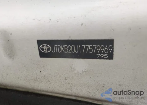 2007 Toyota Prius из США, поврежденный, VIN JTDKB20U177579969
